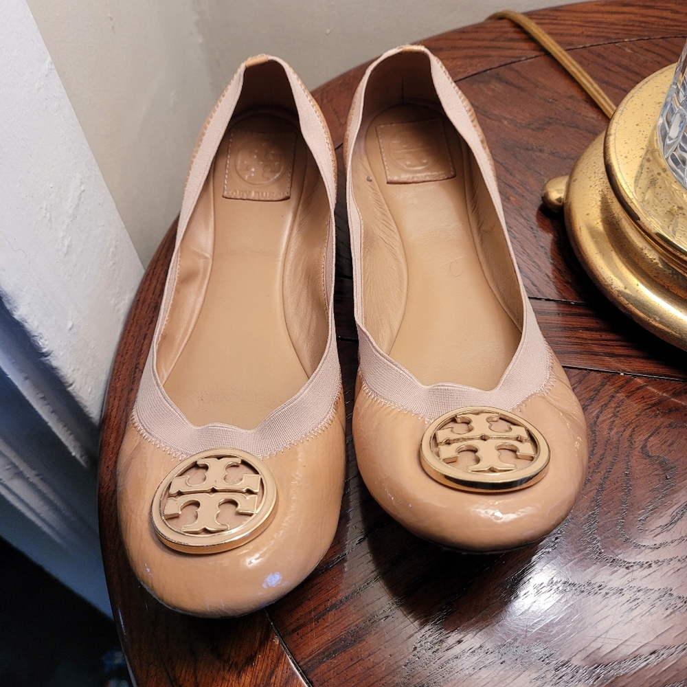 Tory Burch Ballerina Flats Size 11M Leather Upper